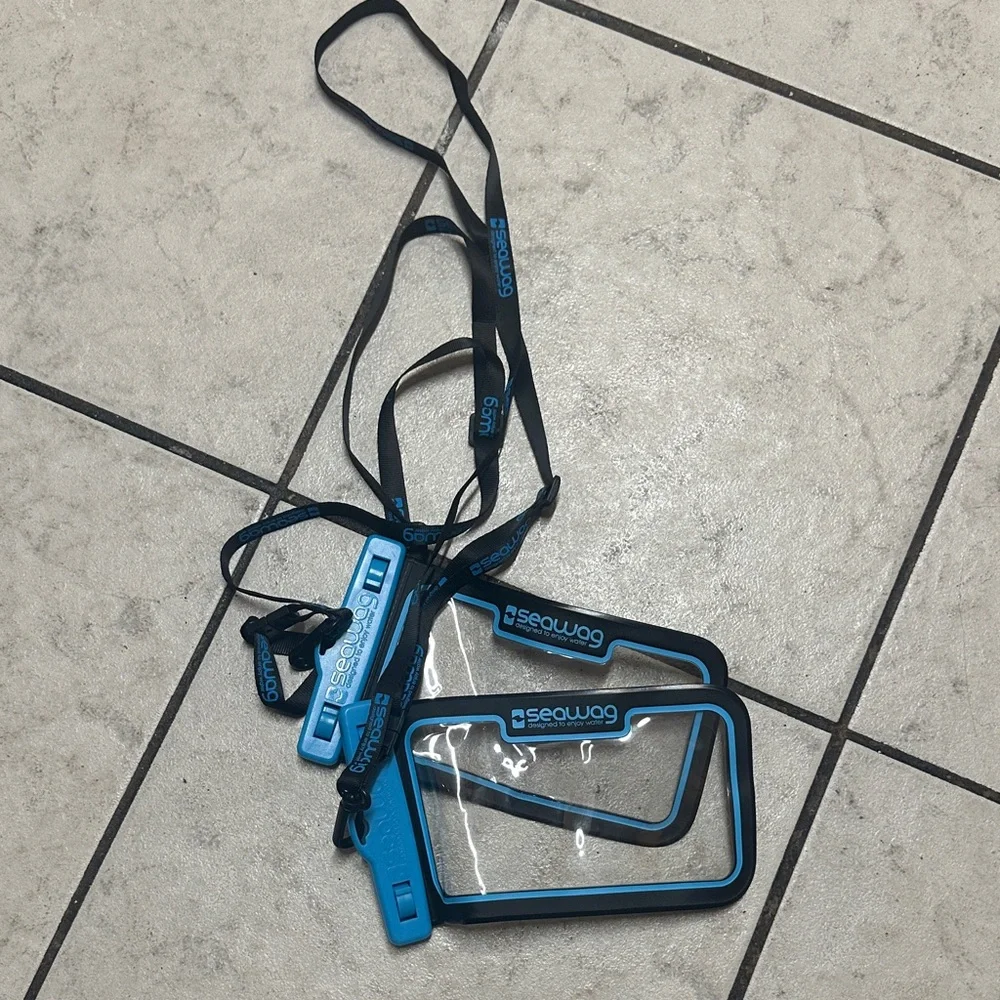 2 Seawag Waterproof Phone Pouches with Lanyards